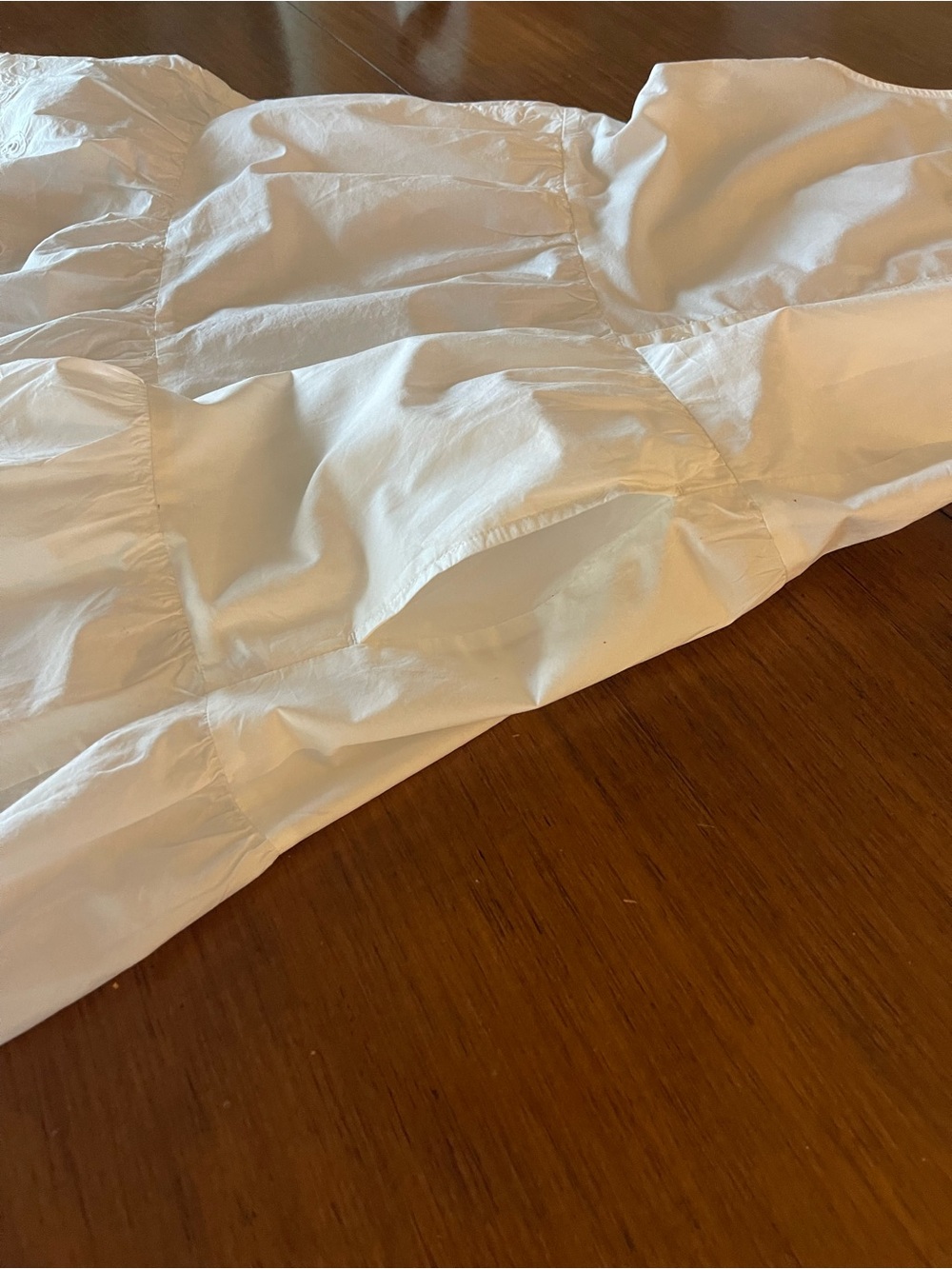 GAP White Eyelet Tiered Sleeveless Shirt Dress with Slip Lining & Pockets - Picture 8 of 9